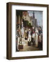 Napoleon Receiving the Queen of Prussia, Tilsit-William Gosse-Framed Giclee Print
