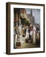 Napoleon Receiving the Queen of Prussia, Tilsit-William Gosse-Framed Giclee Print