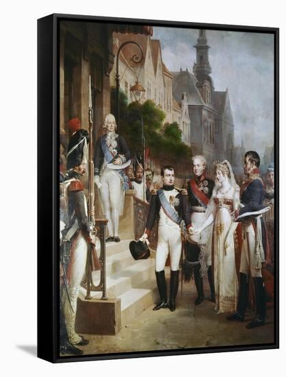 Napoleon Receiving the Queen of Prussia, Tilsit-William Gosse-Framed Stretched Canvas