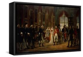 Napoleon Receiving the Senators and Declaring Himself Emperor, 18th May 1804-Rouget-Framed Stretched Canvas