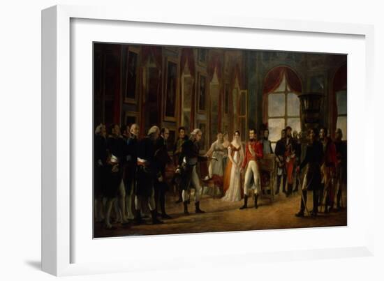 Napoleon Receiving the Senators and Declaring Himself Emperor, 18th May 1804-Rouget-Framed Giclee Print