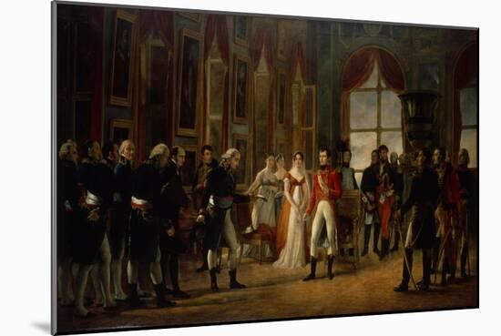 Napoleon Receiving the Senators and Declaring Himself Emperor, 18th May 1804-Rouget-Mounted Giclee Print