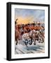 Napoleon Retreating from Moscow, 1812-null-Framed Giclee Print