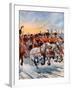 Napoleon Retreating from Moscow, 1812-null-Framed Giclee Print