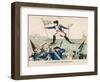 Napoleon Returns from Elba Alarming the Authorities at Paris-Felix Fleury-Framed Art Print
