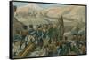 Napoleon's Army Crossing the Great St Bernard Pass into Italy, May 1800-null-Framed Stretched Canvas