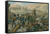 Napoleon's Army Crossing the Great St Bernard Pass into Italy, May 1800-null-Framed Stretched Canvas