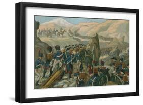 Napoleon's Army Crossing the Great St Bernard Pass into Italy, May 1800-null-Framed Giclee Print