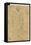 Napoleon's Birth Certificate, 1769-French School-Framed Stretched Canvas