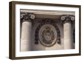 Napoleon's Crest, Detail from the Rear Facade of Chateau De Compiegne, Picardy, France-null-Framed Giclee Print