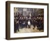 Napoleon's Farewell at Fountainbleau-Horace Vernet-Framed Giclee Print