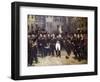 Napoleon's Farewell at Fountainbleau-Horace Vernet-Framed Giclee Print