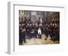 Napoleon's Farewell at Fountainbleau-Horace Vernet-Framed Giclee Print