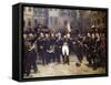 Napoleon's Farewell at Fountainbleau-Horace Vernet-Framed Stretched Canvas