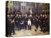 Napoleon's Farewell at Fountainbleau-Horace Vernet-Stretched Canvas