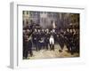 Napoleon's Farewell at Fountainbleau-Horace Vernet-Framed Giclee Print