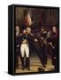 Napoleon's Farewell to Imperial Guard, April 20, 1814-Horace Vernet-Framed Stretched Canvas