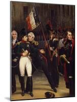 Napoleon's Farewell to Imperial Guard, April 20, 1814-Horace Vernet-Mounted Giclee Print