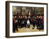 Napoleon's Farewell to the Imperial Guard in the Courtyard of the Palace of Fontainebleau-Antoine Alphonse Montfort-Framed Giclee Print