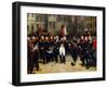 Napoleon's Farewell to the Imperial Guard in the Courtyard of the Palace of Fontainebleau-Antoine Alphonse Montfort-Framed Giclee Print