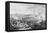 Napoleon's Flight at the Battle of Waterloo, 18 June 1815, 1816-Johann Lorenz Rugendas-Framed Stretched Canvas