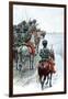 Napoleon's Grande Armee Catching Sight of Moscow, 1812 (Late 19th Centur)-null-Framed Giclee Print