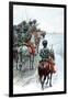 Napoleon's Grande Armee Catching Sight of Moscow, 1812 (Late 19th Centur)-null-Framed Giclee Print