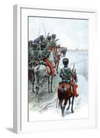 Napoleon's Grande Armee Catching Sight of Moscow, 1812 (Late 19th Centur)-null-Framed Giclee Print