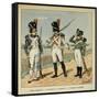 Napoleon's Imperial Guard: 1st Regiment Grenadier and Pupils of the 2nd Regiment-Louis Bombled-Framed Stretched Canvas