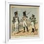 Napoleon's Imperial Guard: 1st Regiment Grenadier and Pupils of the 2nd Regiment-Louis Bombled-Framed Art Print