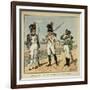 Napoleon's Imperial Guard: 1st Regiment Grenadier and Pupils of the 2nd Regiment-Louis Bombled-Framed Art Print