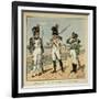 Napoleon's Imperial Guard: 1st Regiment Grenadier and Pupils of the 2nd Regiment-Louis Bombled-Framed Art Print