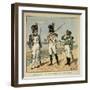 Napoleon's Imperial Guard: 1st Regiment Grenadier and Pupils of the 2nd Regiment-Louis Bombled-Framed Art Print