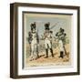 Napoleon's Imperial Guard: 1st Regiment Grenadier and Pupils of the 2nd Regiment-Louis Bombled-Framed Art Print