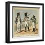 Napoleon's Imperial Guard: 1st Regiment Grenadier and Pupils of the 2nd Regiment-Louis Bombled-Framed Art Print