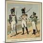 Napoleon's Imperial Guard: 1st Regiment Grenadier and Pupils of the 2nd Regiment-Louis Bombled-Mounted Art Print