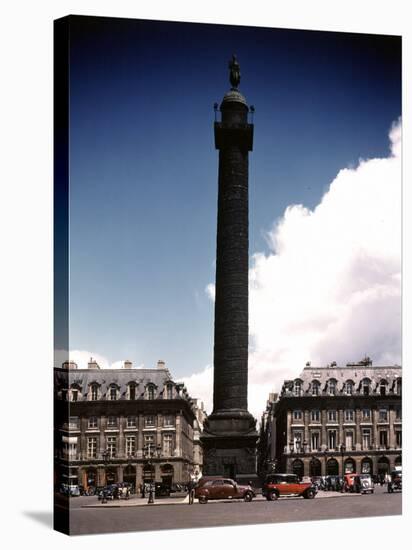 Napoleon's Monument in Place Vendome-William Vandivert-Stretched Canvas