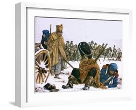 Napoleon's Retreat from Moscow-Richard Hook-Framed Giclee Print