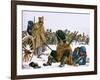 Napoleon's Retreat from Moscow-Richard Hook-Framed Giclee Print