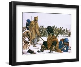 Napoleon's Retreat from Moscow-Richard Hook-Framed Giclee Print