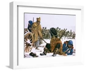 Napoleon's Retreat from Moscow-Richard Hook-Framed Giclee Print