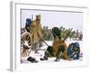 Napoleon's Retreat from Moscow-Richard Hook-Framed Giclee Print