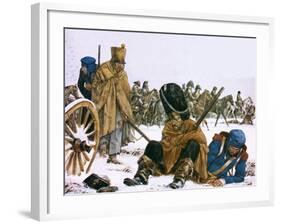 Napoleon's Retreat from Moscow-Richard Hook-Framed Giclee Print