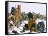 Napoleon's Retreat from Moscow-Richard Hook-Framed Stretched Canvas