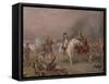 Napoleon's Retreat-Robert Alexander Hillingford-Framed Stretched Canvas