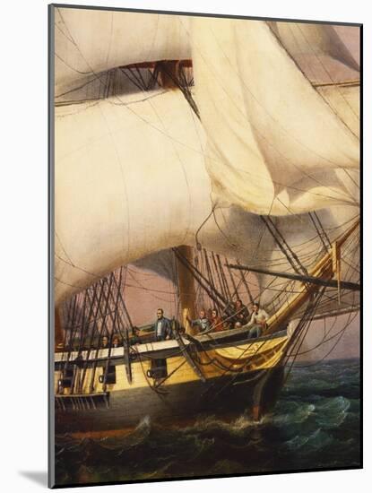 Napoleon's Return from Elba, February 28, 1815-Louis Garneray-Mounted Giclee Print