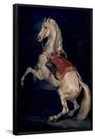 Napoleon's Stallion, Tamerlan - 18th century - 45,2x37 cm - oil on canvas-THEODORE GERICAULT-Framed Poster