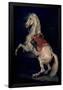 Napoleon's Stallion, Tamerlan - 18th century - 45,2x37 cm - oil on canvas-THEODORE GERICAULT-Framed Poster