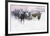 Napoleon's Troops Retreating from Moscow, 1888-89-Jan Van Chelminski-Framed Giclee Print