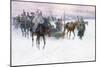 Napoleon's Troops Retreating from Moscow, 1888-89-Jan Van Chelminski-Mounted Giclee Print